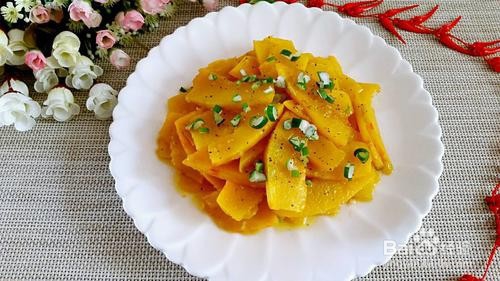 清炒南瓜片的做法