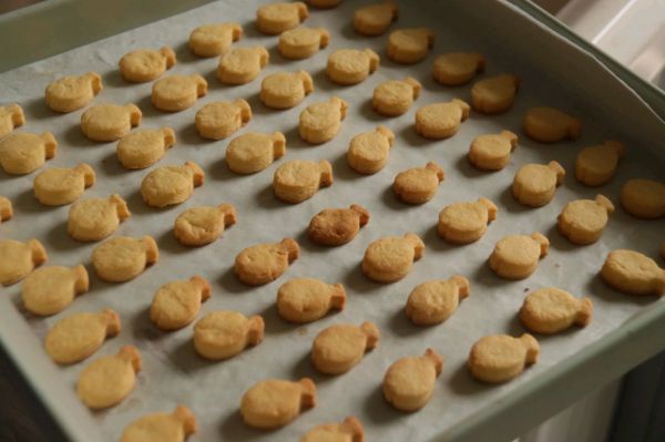 可爱小鱼奶酪饼干