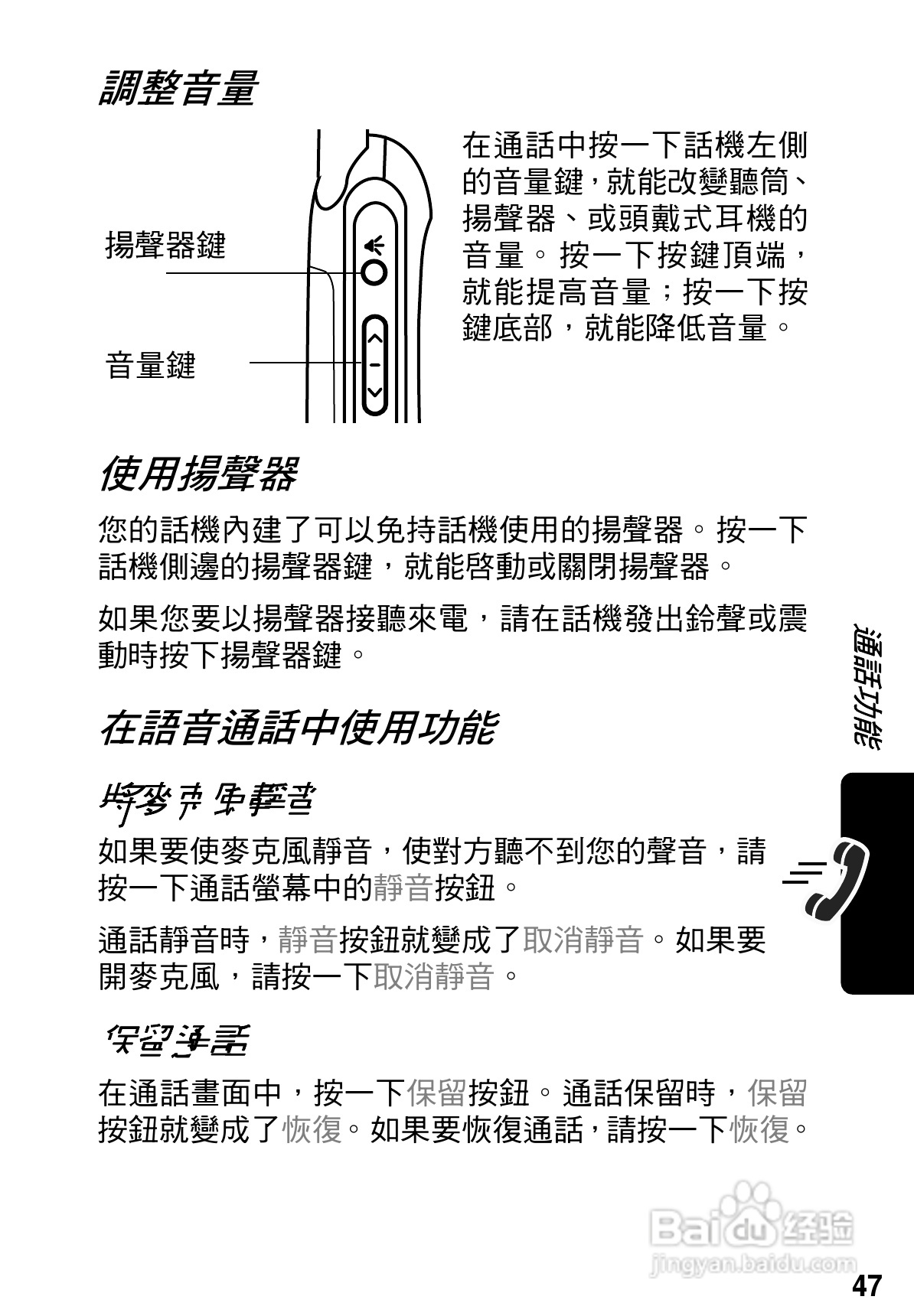 摩托罗拉A925手机使用说明书:[5]