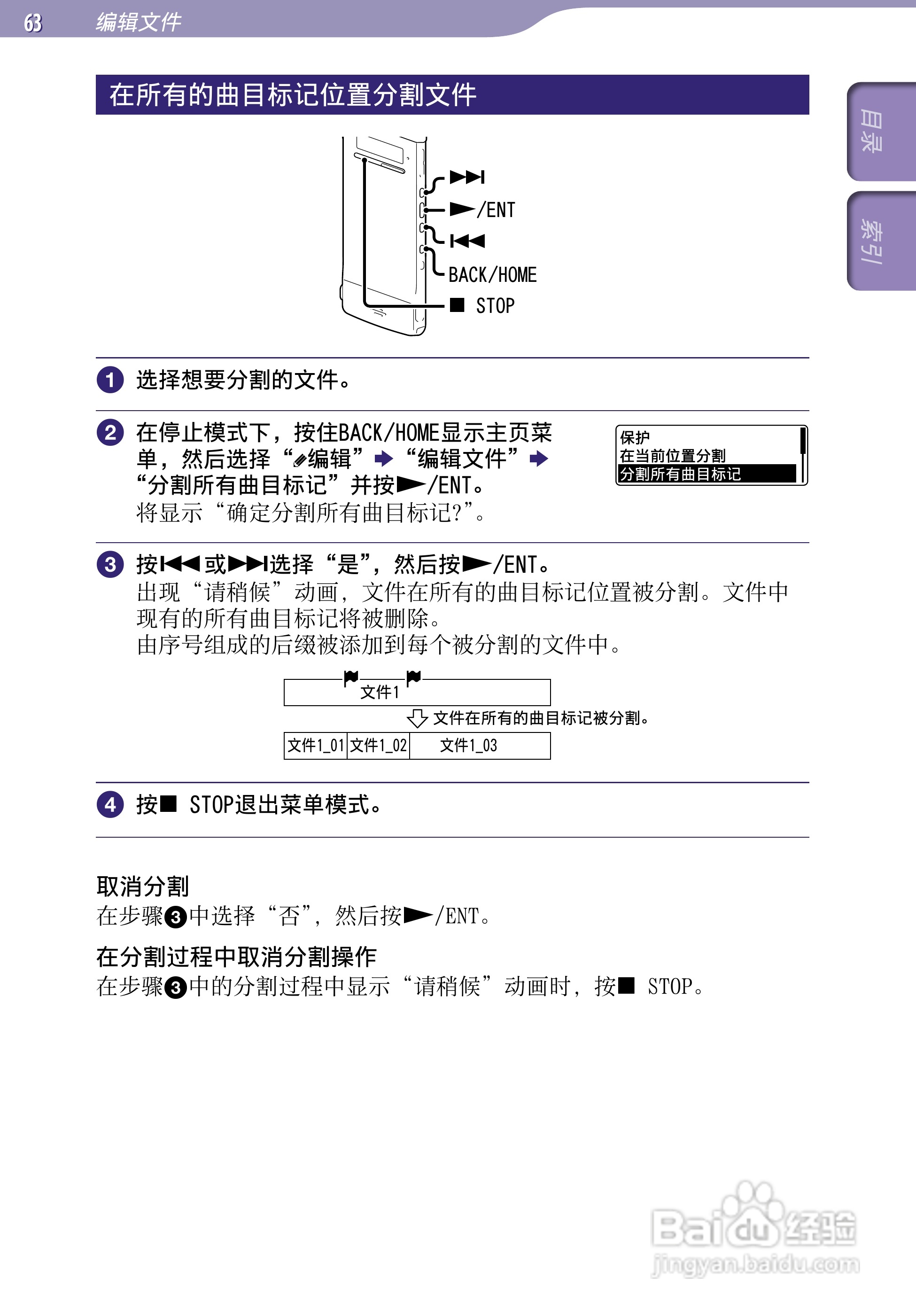 索尼ICD-TX50数码录音棒使用说明书:[7]