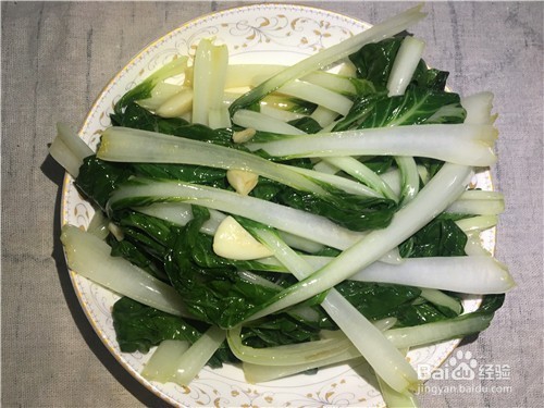 蒜蓉炒小白菜的家常做法