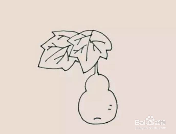 儿童画如何画葫芦的简笔画