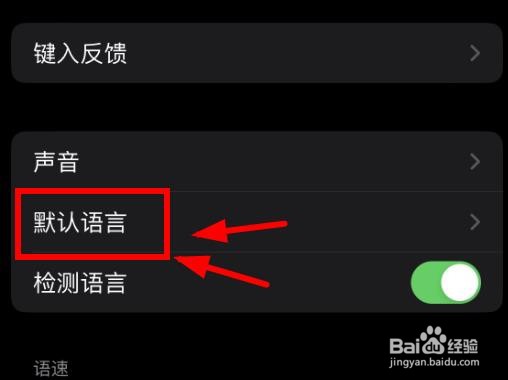 iPhone14如何设置朗读内容的默认语言功能