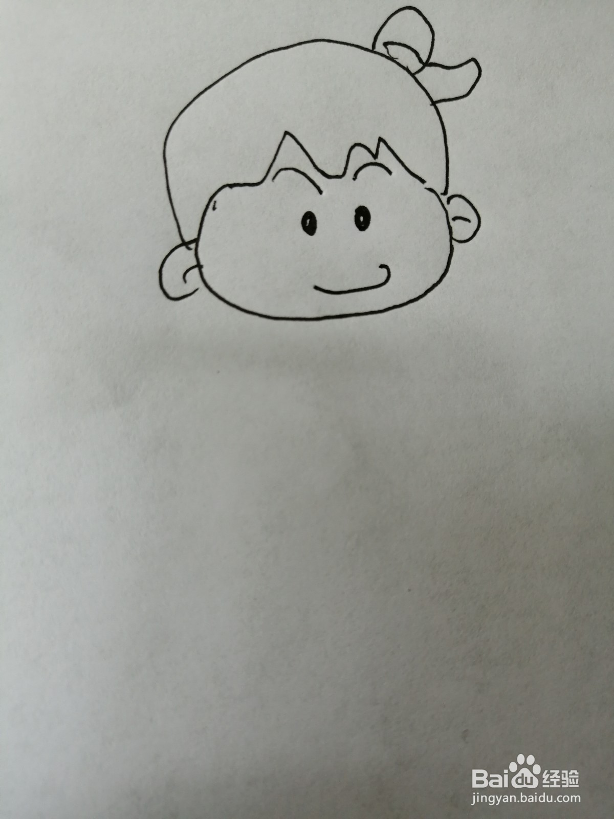 拿着棍子的小孩怎么画