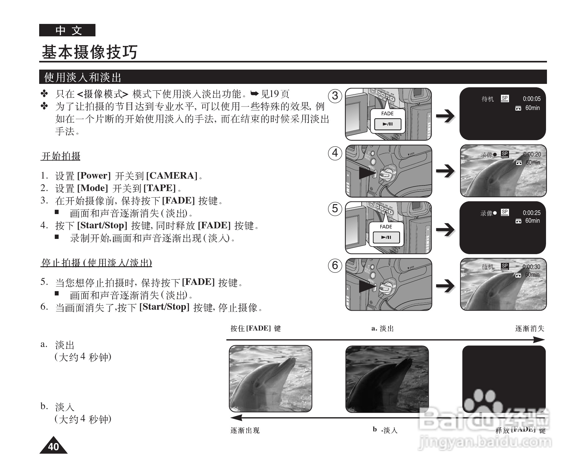 三星VP-D964W(i)摄录一体机使用说明书:[4]