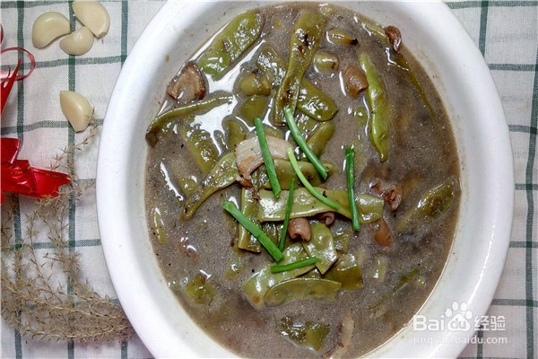 东北豆角炖肉的做法
