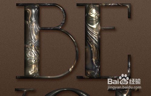 Photoshop制作华丽的镶宝石金属字