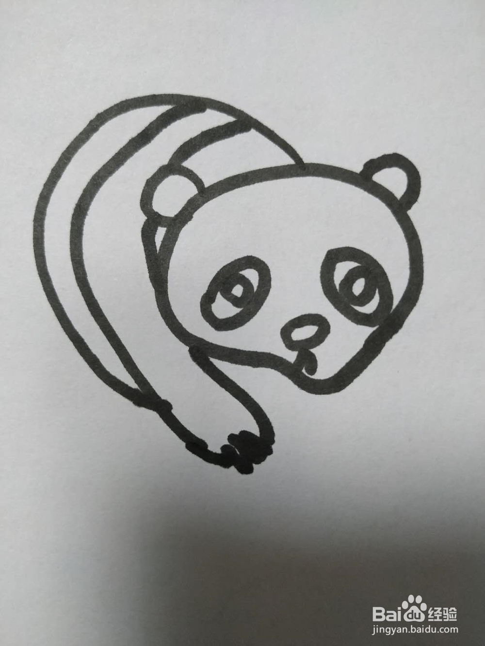 熊猫的简笔画怎么画?怎么画熊猫?