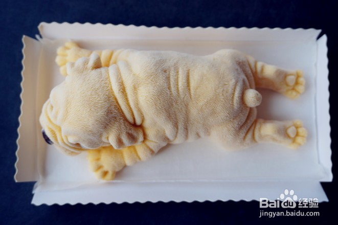 3D沙皮狗慕斯蛋糕