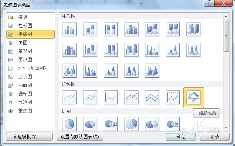 EXCEL利用三维折线图显示资料
