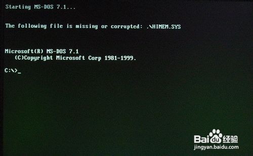 如何应对常见DOS故障