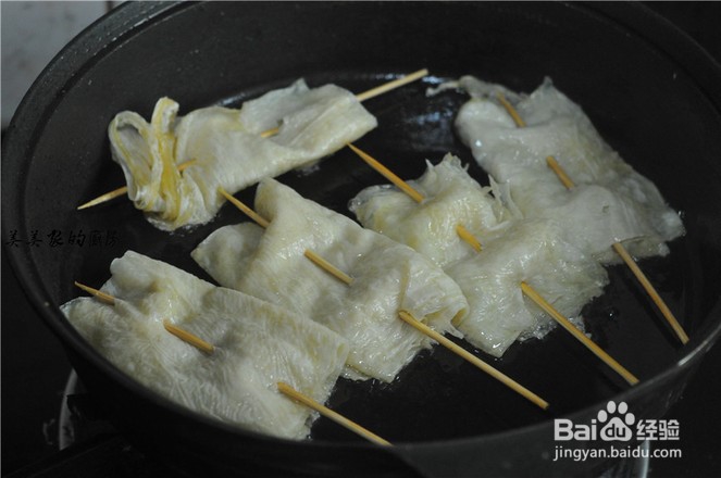 豆皮素烧的制作方法