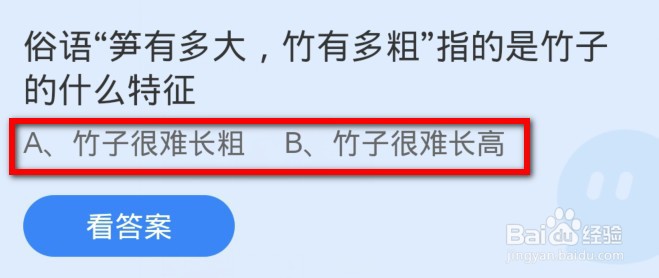俗语笋有多大竹有多粗指的是竹子的什么特征