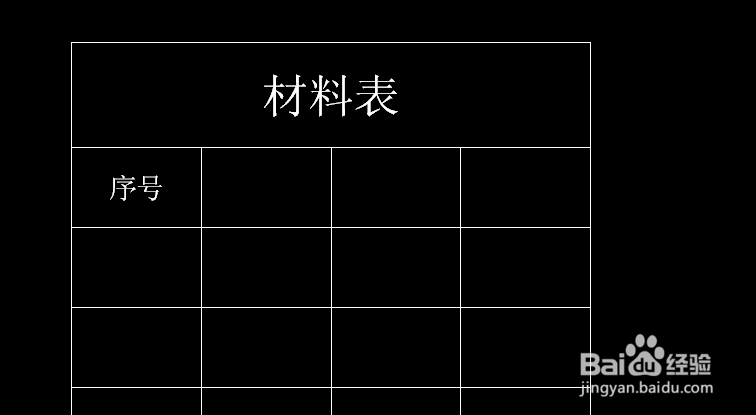 AutoCAD软件怎么直接插入表格。