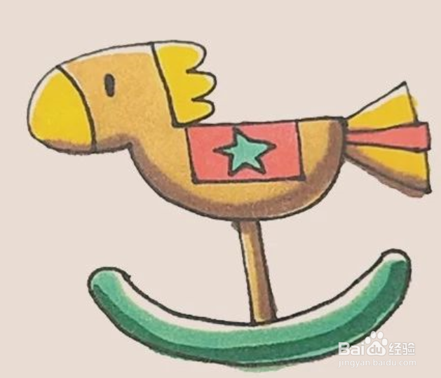 童趣玩具木马简笔画