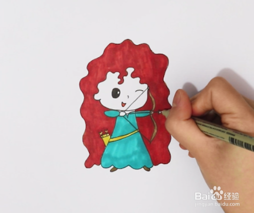 梅莉达公主怎么画