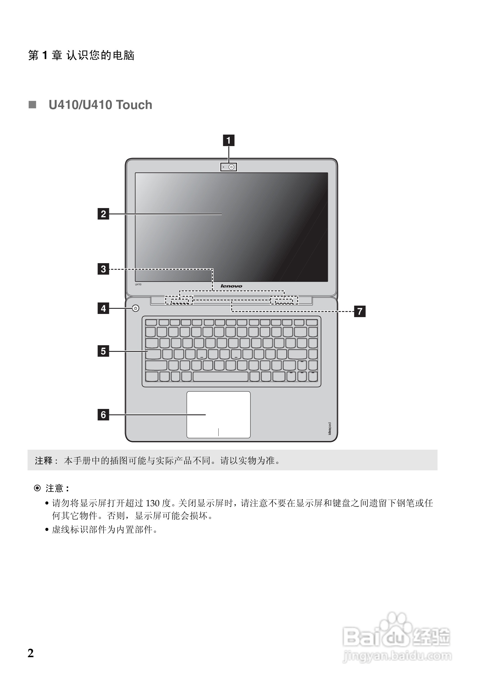 联想IdeaPad U410 touch笔记本电脑说明书:[1]