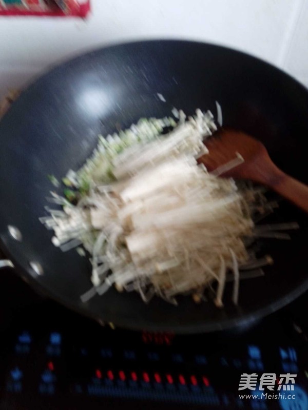 清炒金针菇的做法