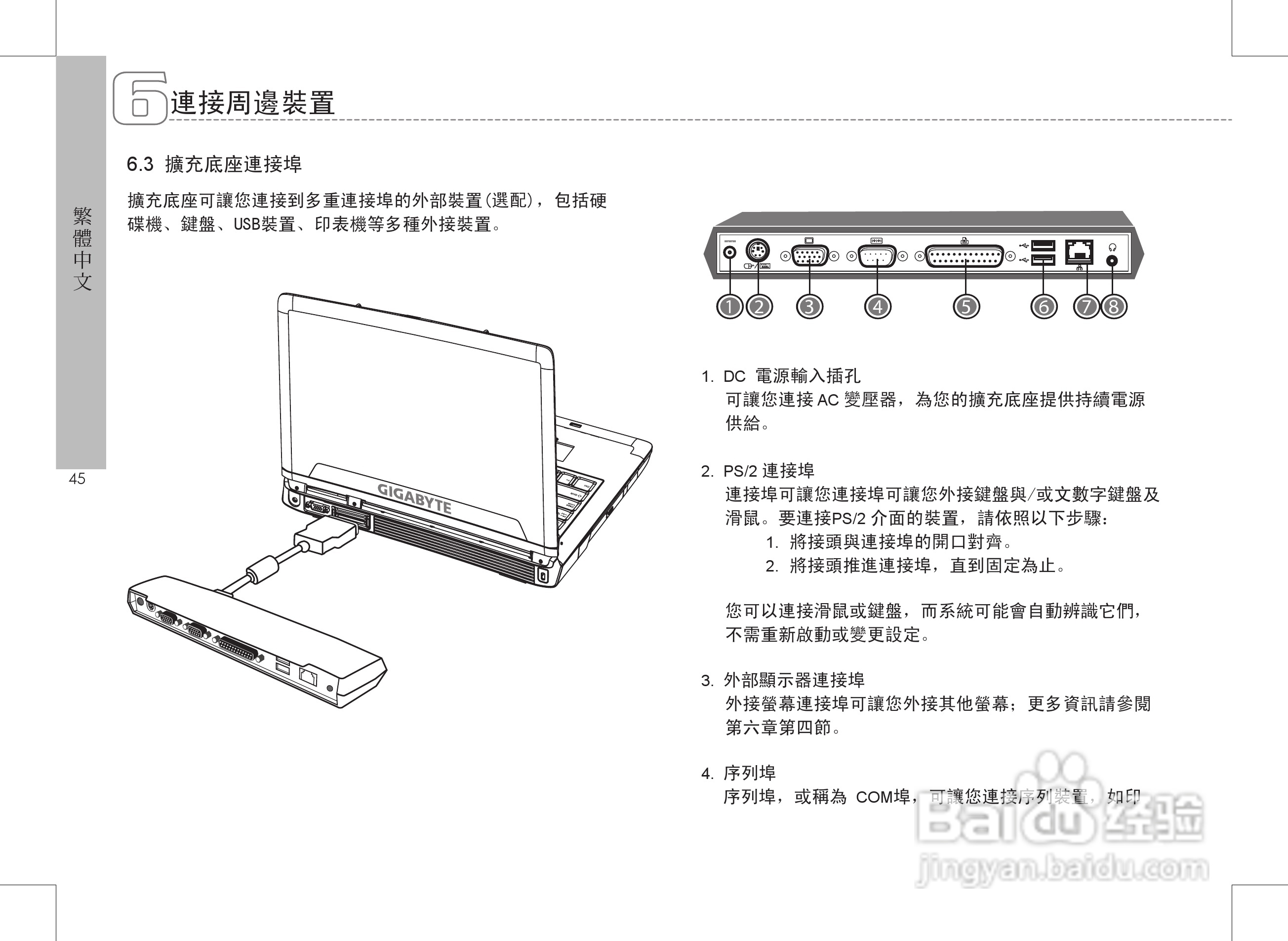 技嘉W511A笔记本电脑使用说明书:[6]
