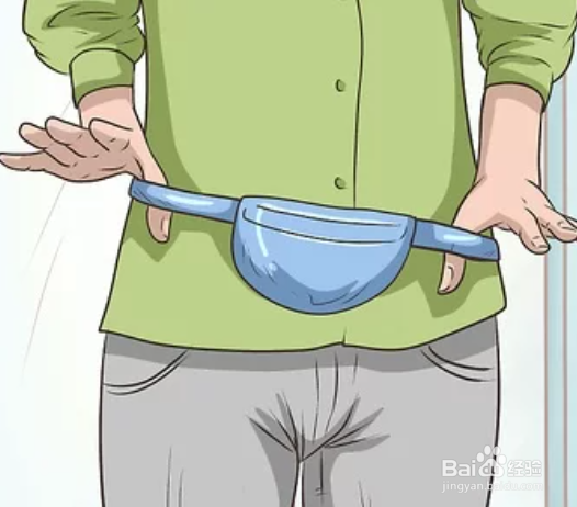 如何穿腰包