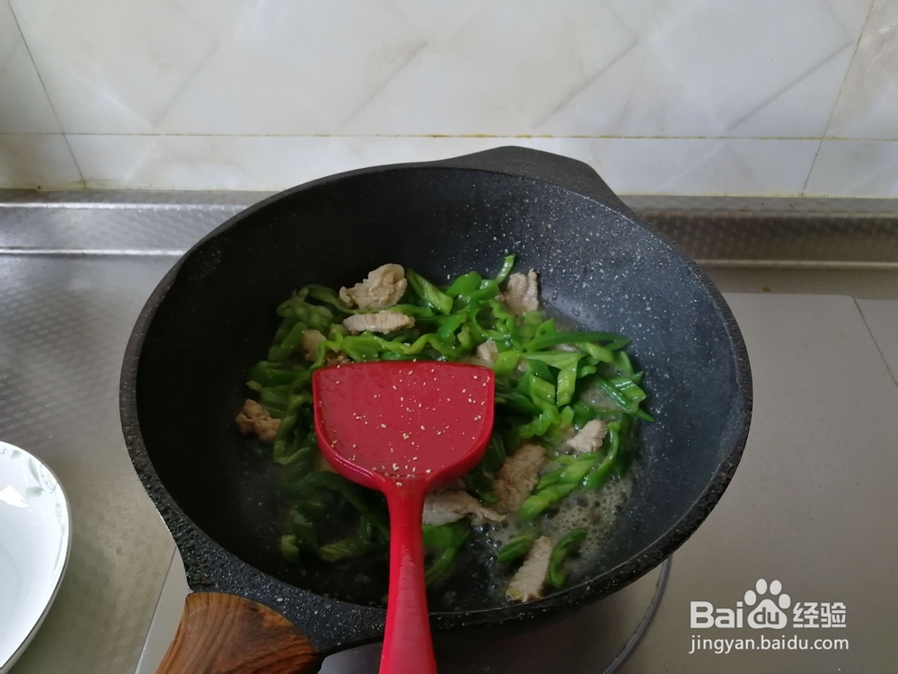 青椒炒肉丝的做法