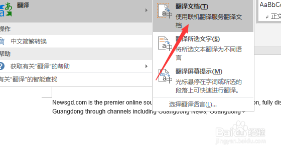 怎么翻译word文档