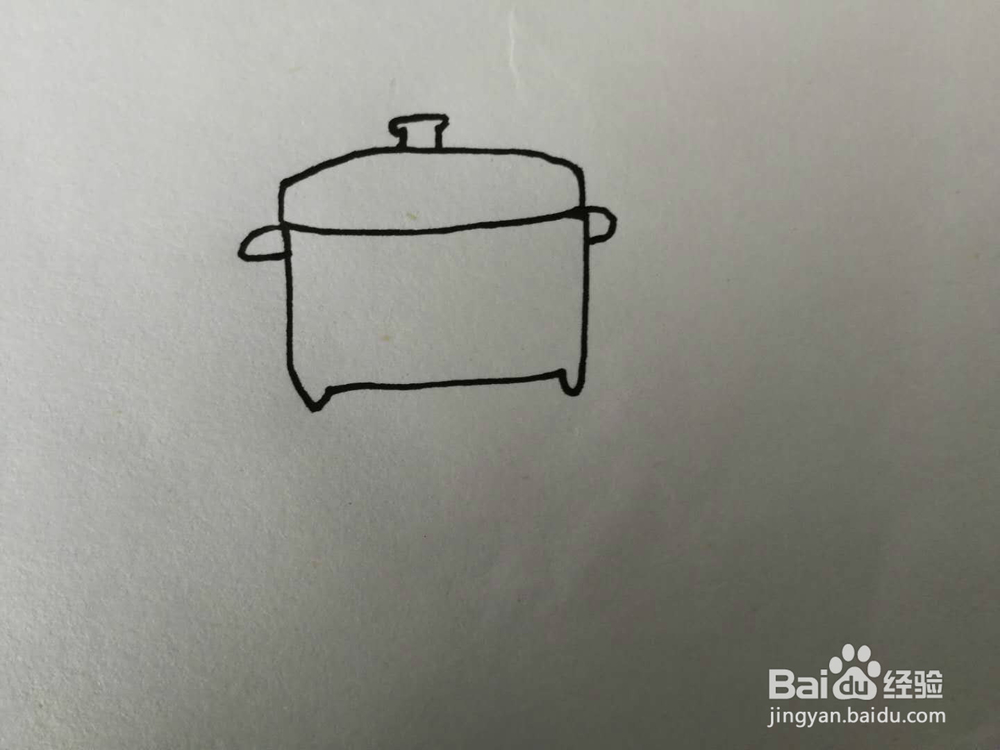 简笔画电饭锅