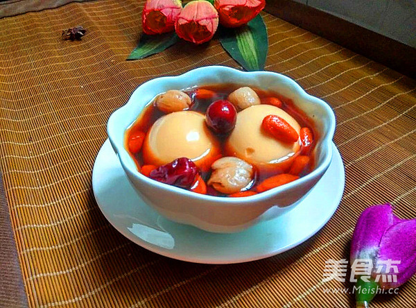 红枣圆肉煮鸡蛋
