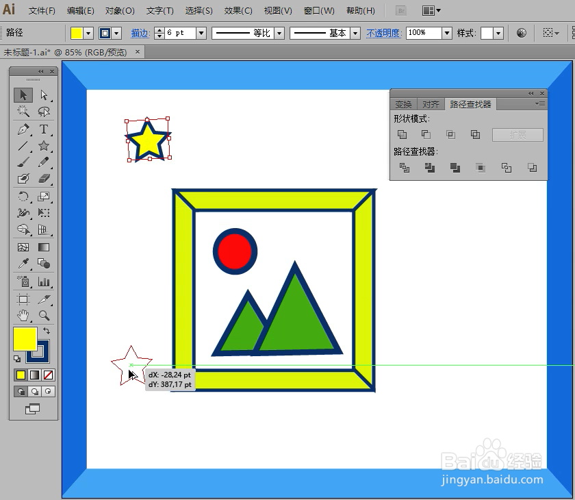 怎样在illustrator中绘制装饰画小图标