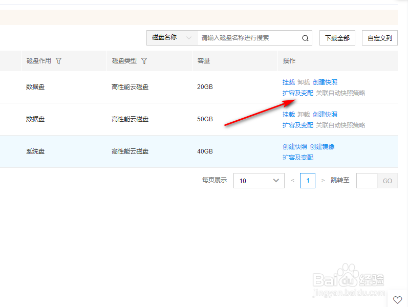 百度智能云服务器怎么扩充磁盘