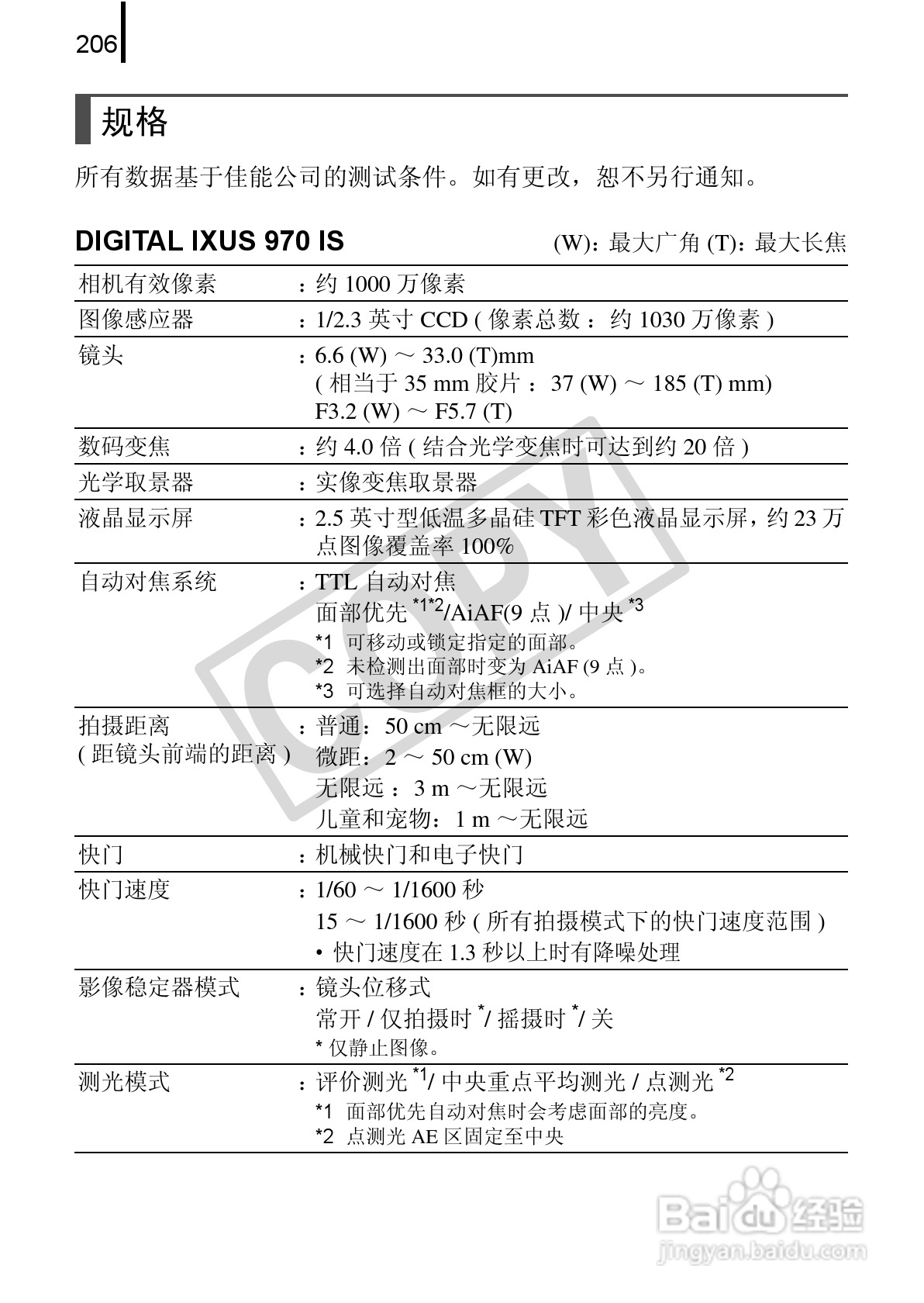 佳能DIGITAL IXUS 970 IS数码相机使用说明书:[21]