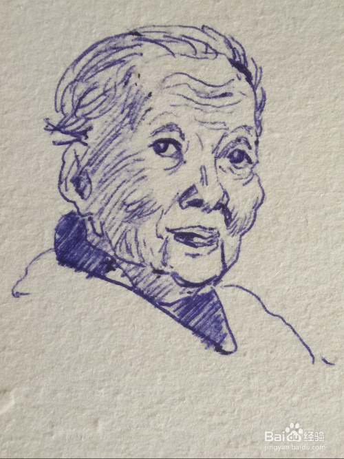 冰心奶奶简笔画