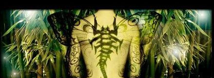 Photoshop制作蝶蝎美人图片合成效果