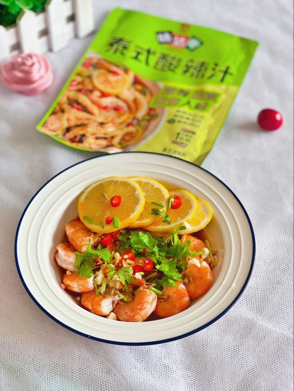 泰式柠檬酸辣虾
