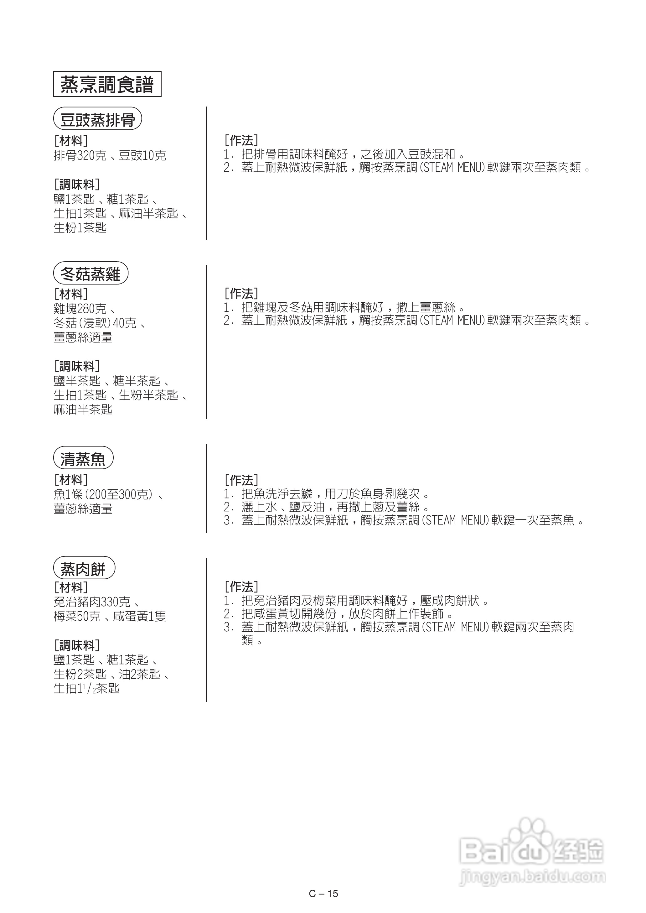 声宝R-242H型微波炉说明书:[1]