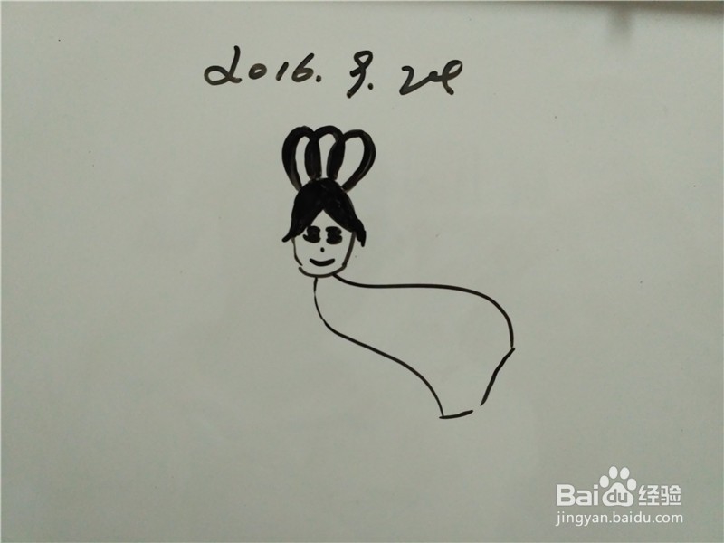 嫦娥奔月怎么画