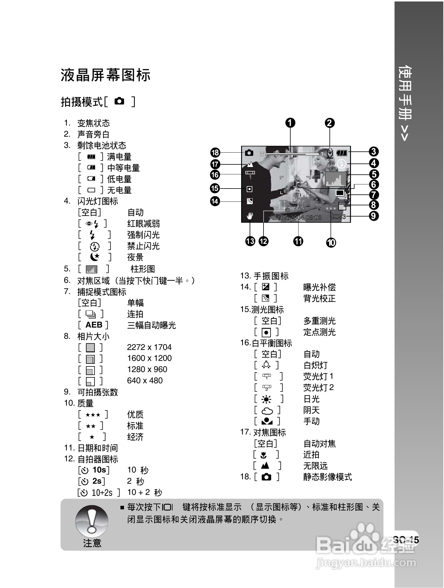 拍得丽IQ DIGITAL 43s型数码相机使用说明书:[2]
