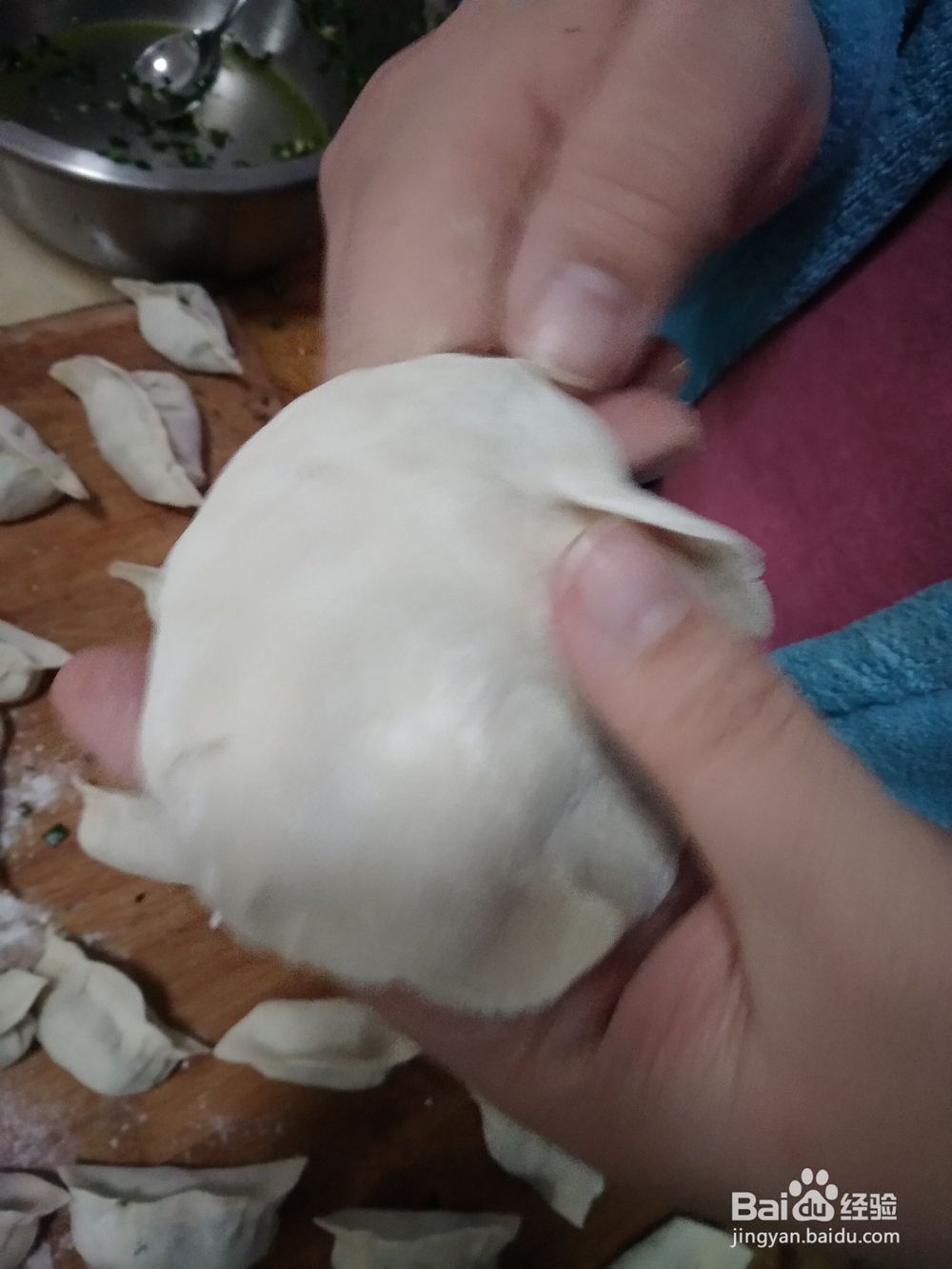 盒子饺子的包法