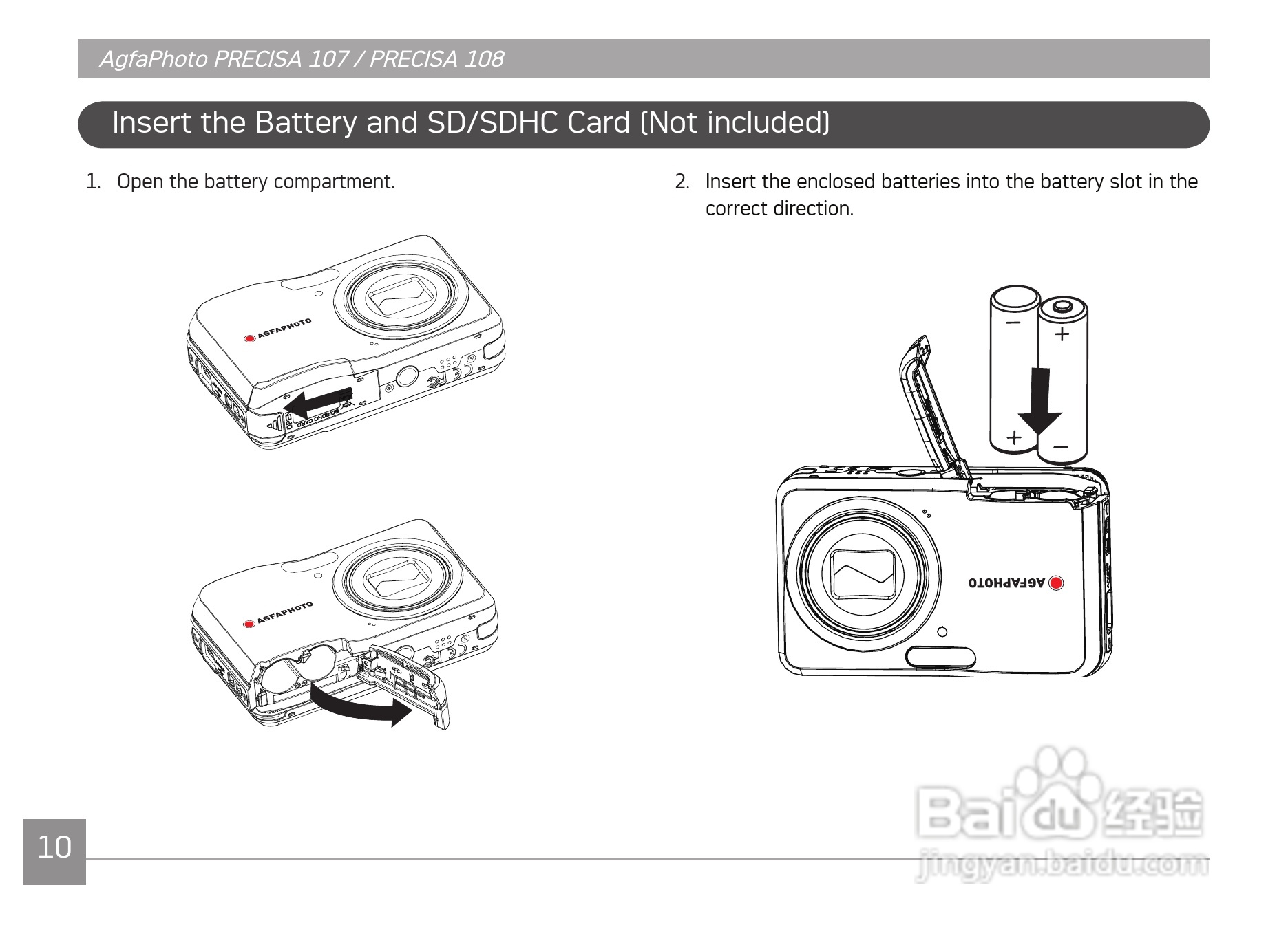 爱克发AgfaPhoto PRECISA 108数码相机使用说明书:[2]