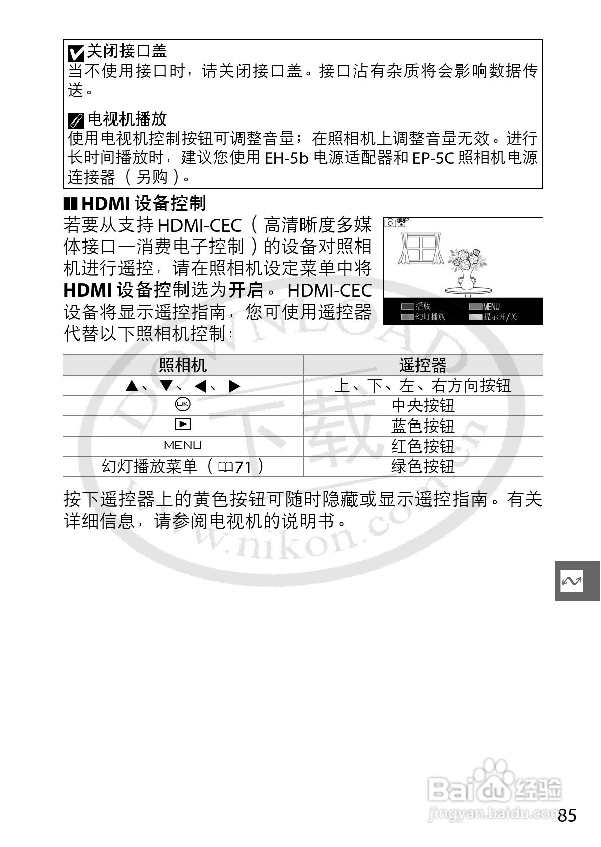 尼康Nikon 1 J1数码相机使用说明书:[11]