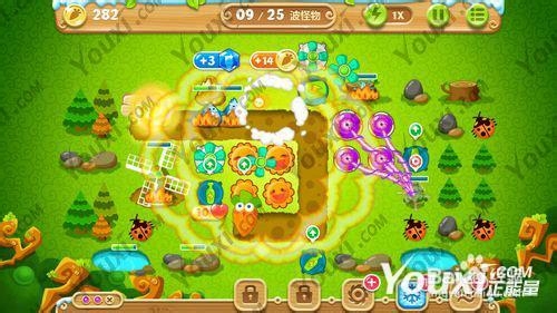 保卫萝卜2第17关攻略 森林17宝石金萝卜教程