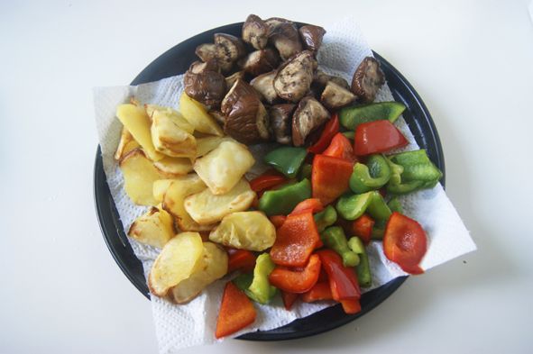 东北名菜少油版——地三鲜（空气炸锅版）