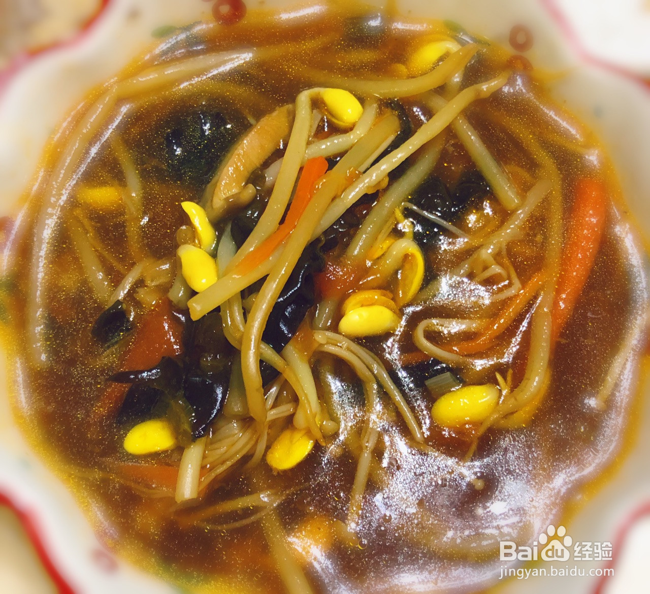 暖身家庭版酸辣汤的做法