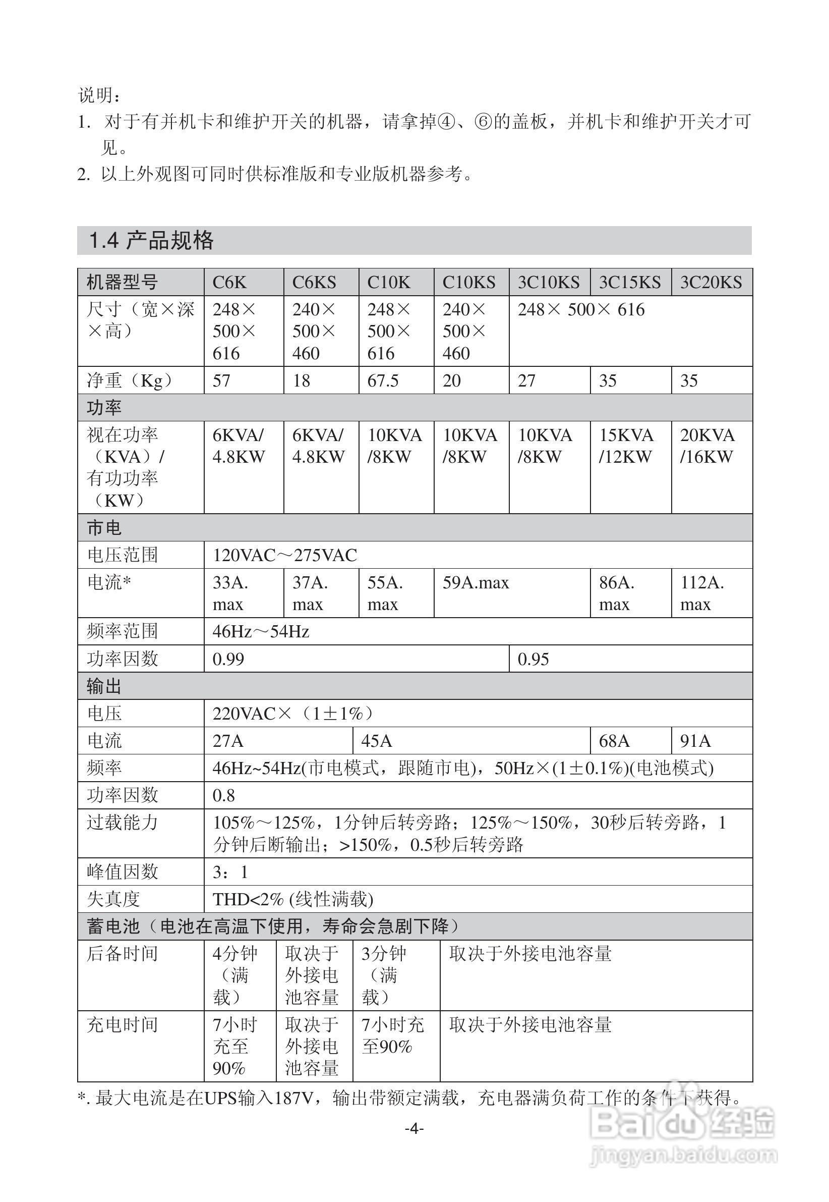 山特在线式C（C6K(S)~3C20KS ）系列支持并联冗余UPS电:[1]