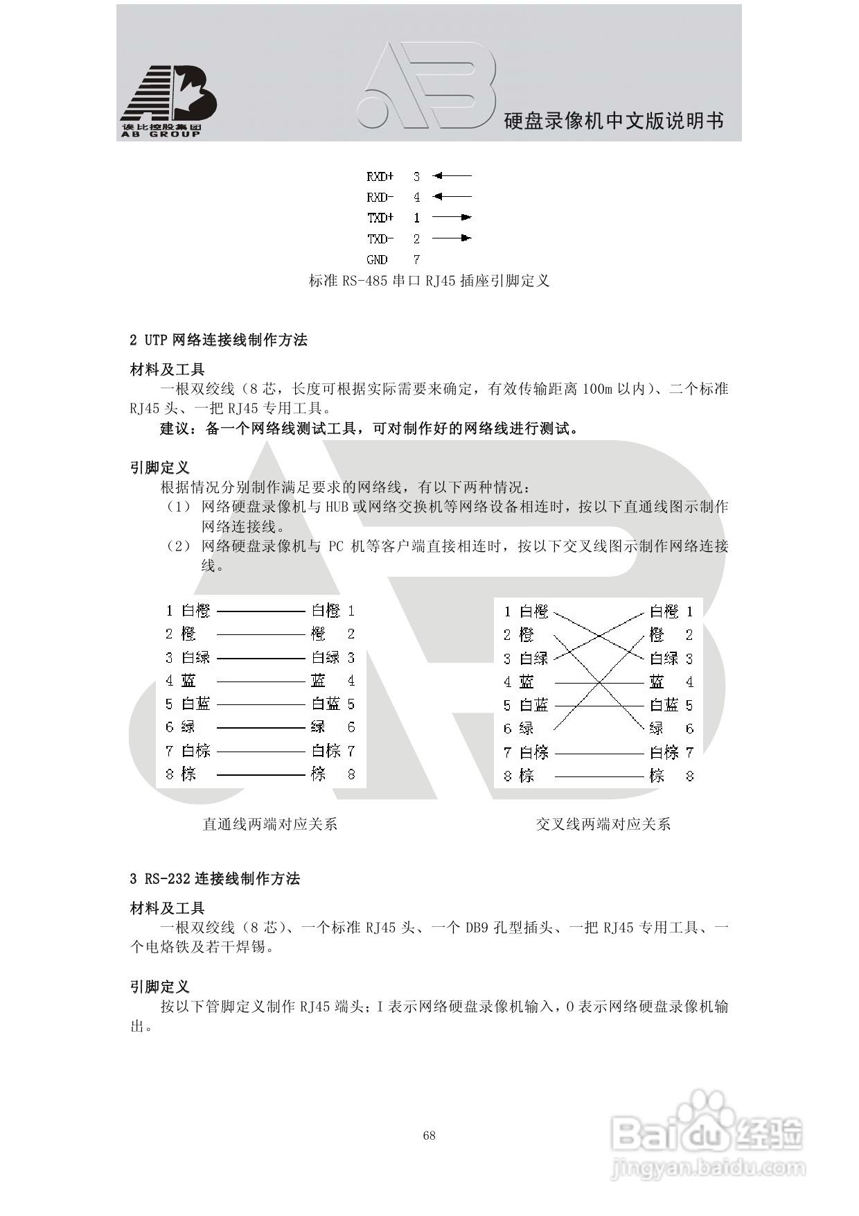 AAB8199硬盘录像机安装和操作说明书V2.0:[4]