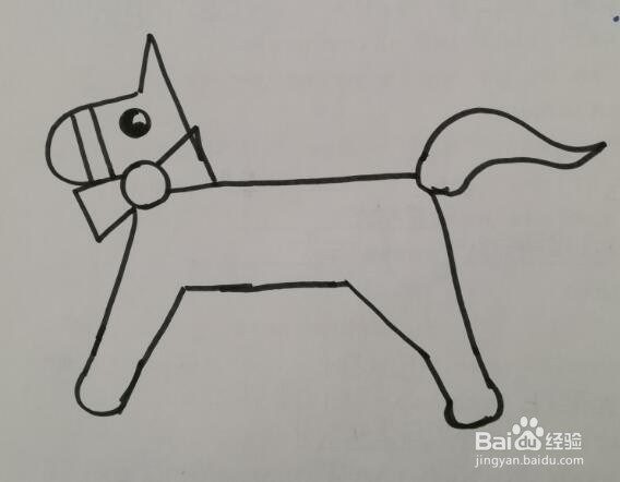 简笔画 旋转木马的画法