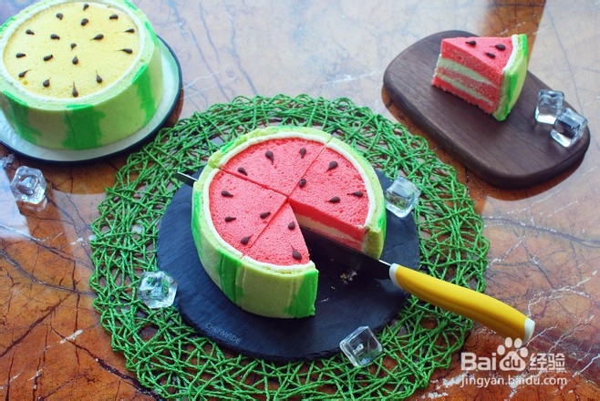 西瓜蛋糕的做法