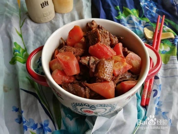 红萝卜烧鸡的步骤