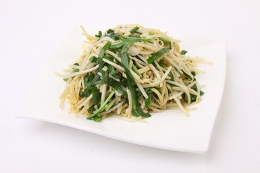 绿豆芽炒韭菜家庭版做法
