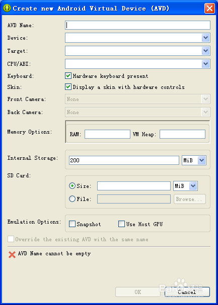 window系统下运行手机apk应用软件（模拟器）